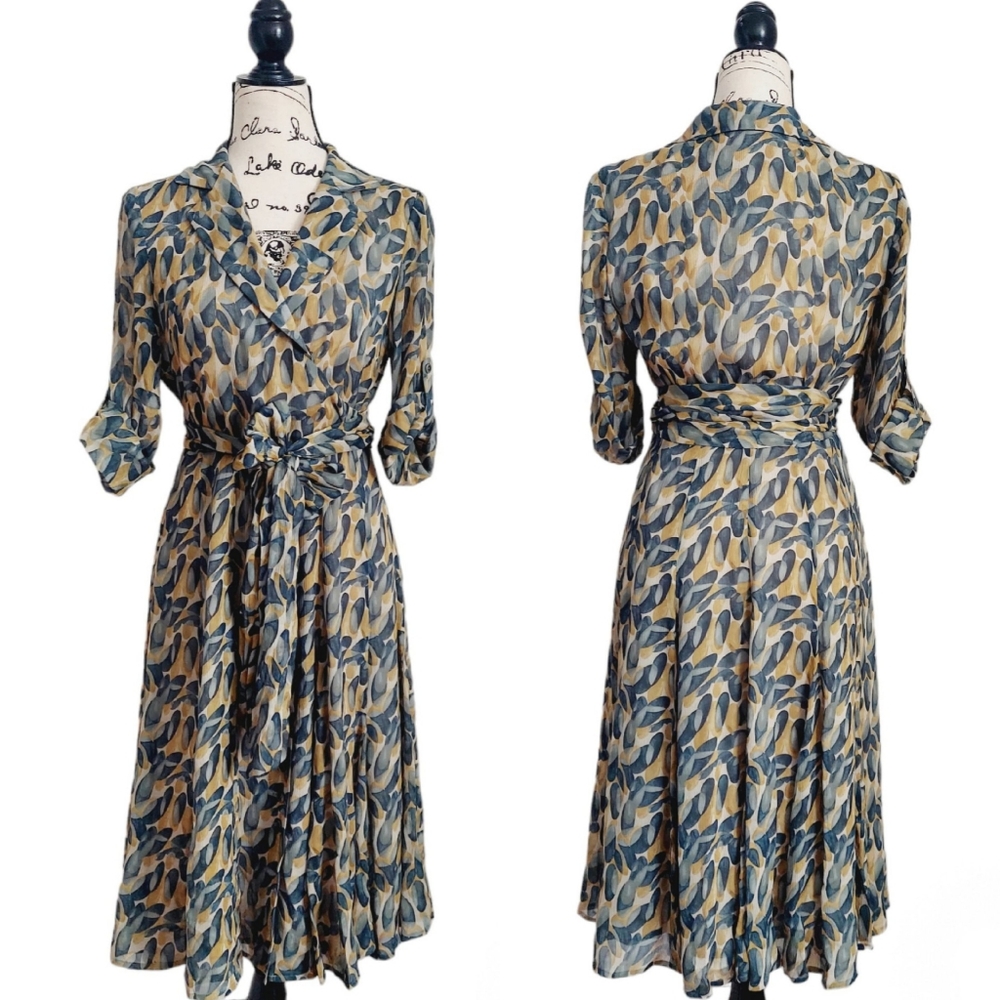 NWOT Silk Vintage Jones New York Collection 100% Silk Dress Rare